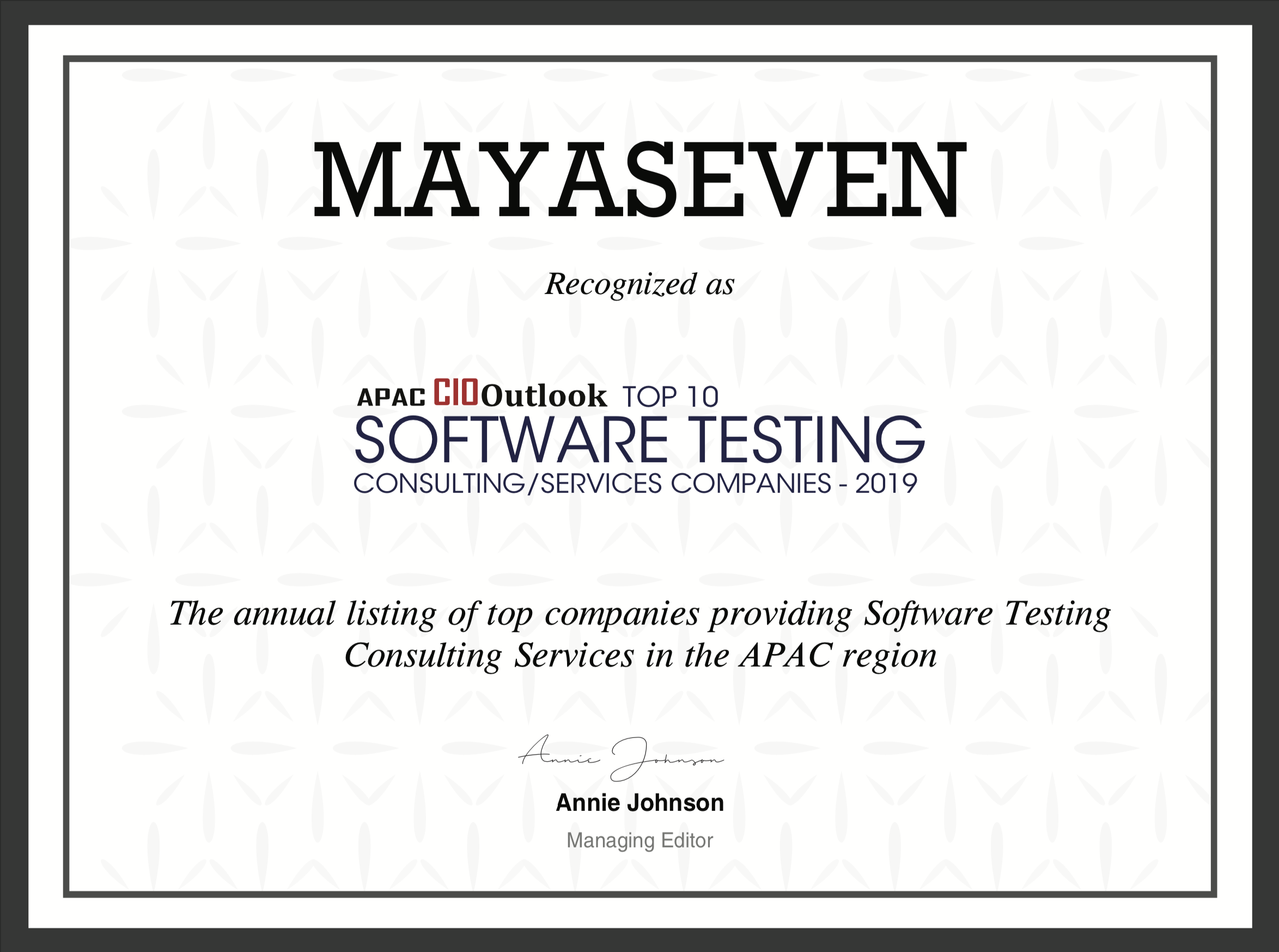 Top companies providing Software Testing Consulting Services in the APAC region