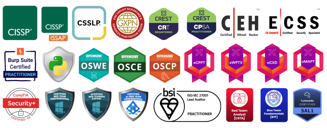 Cybersecurity Certificates of MAYASEVEN (Update 2025)